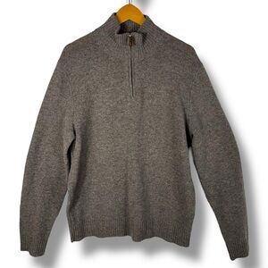 J. Crew Factory Gray Zip Up Sweater